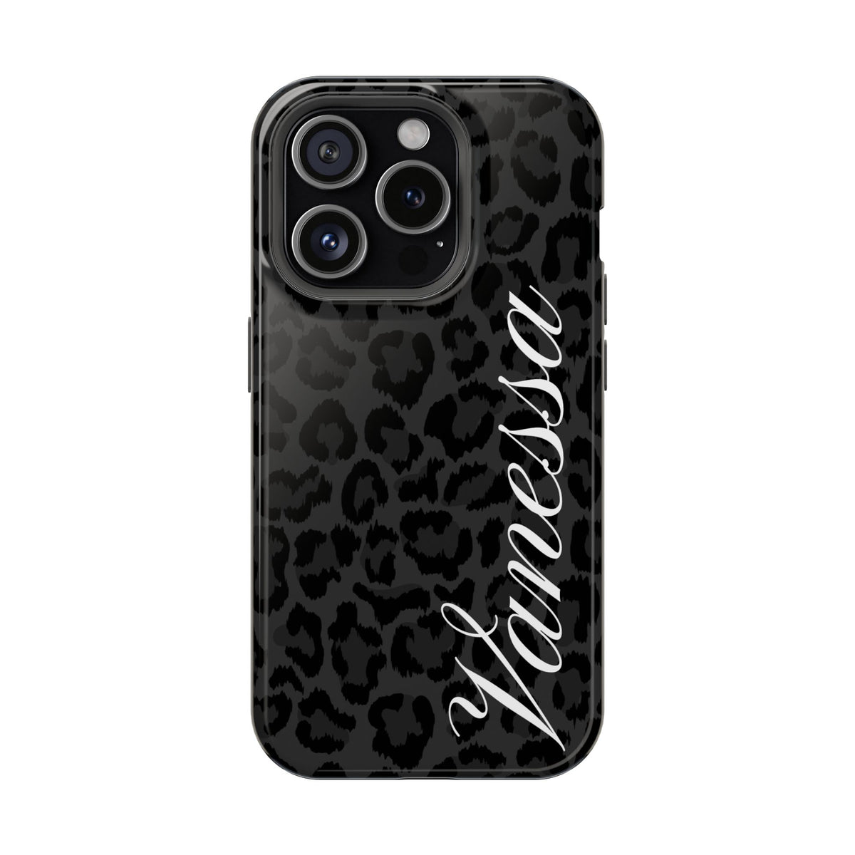 Custom Black Leopard iPhone Case