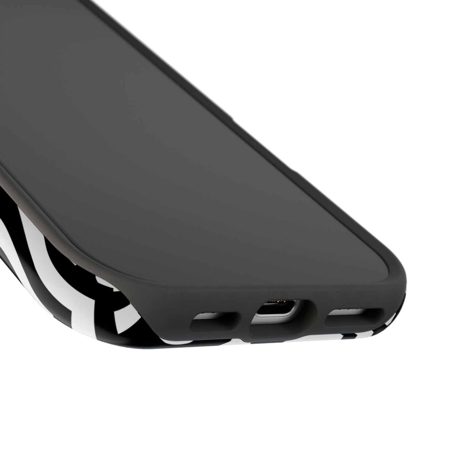 Black & White Hearts iPhone Case