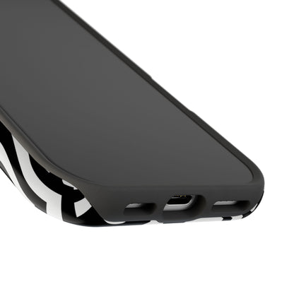 Black & White Hearts iPhone Case