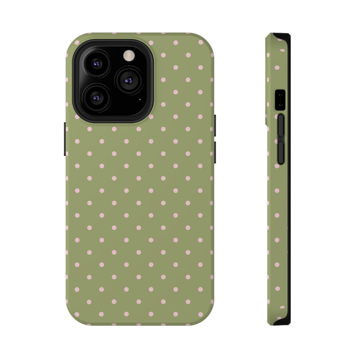 Pink Matcha Mini Dots iPhone Case