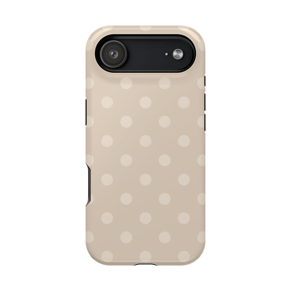 Beige Polka Dots iPhone Case