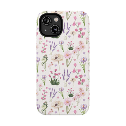 Vintage Purple Floral iPhone Case