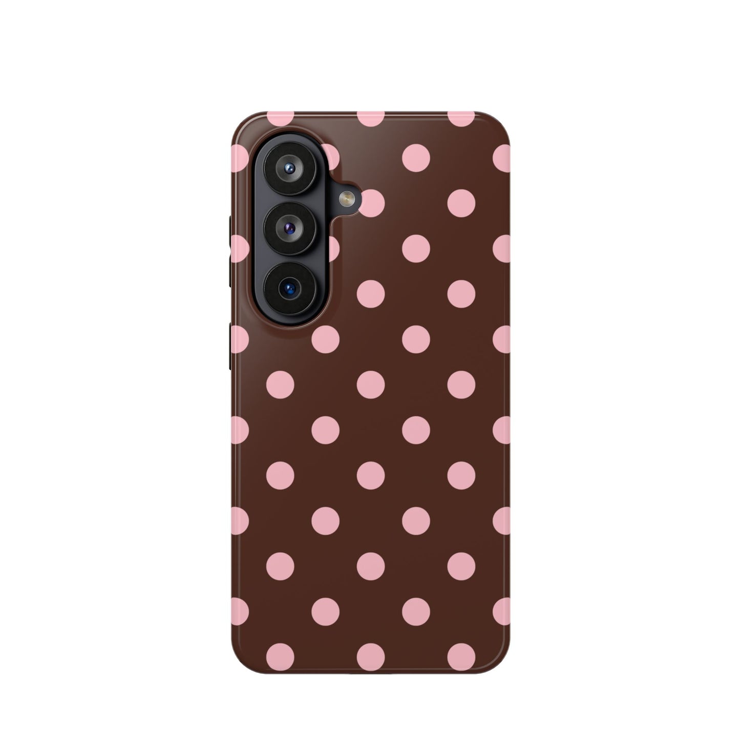 Pink Latte Polka Dots Samsung Case