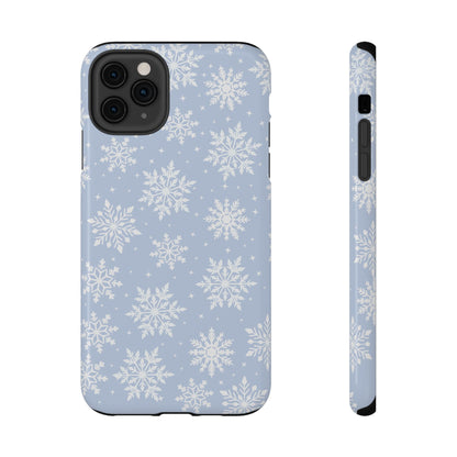Blue Snowflakes iPhone Case