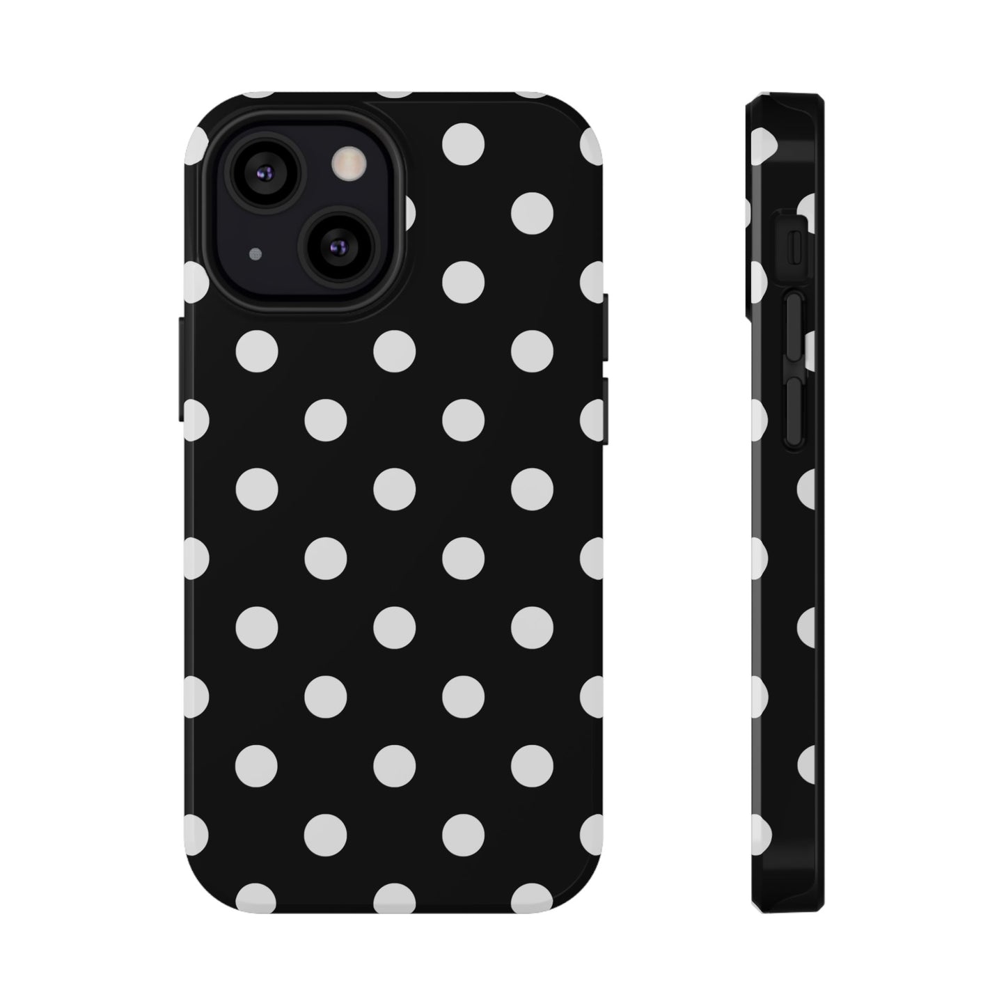 White Polka Dots iPhone Case