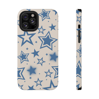Beige & Blue Stardust iPhone Case