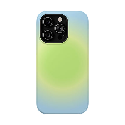 Green & Blue Aura iPhone Case