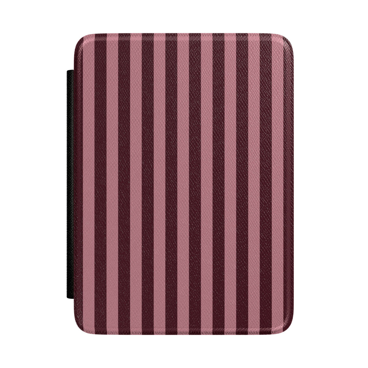 Burgundy & Pink Stripes Kindle Case