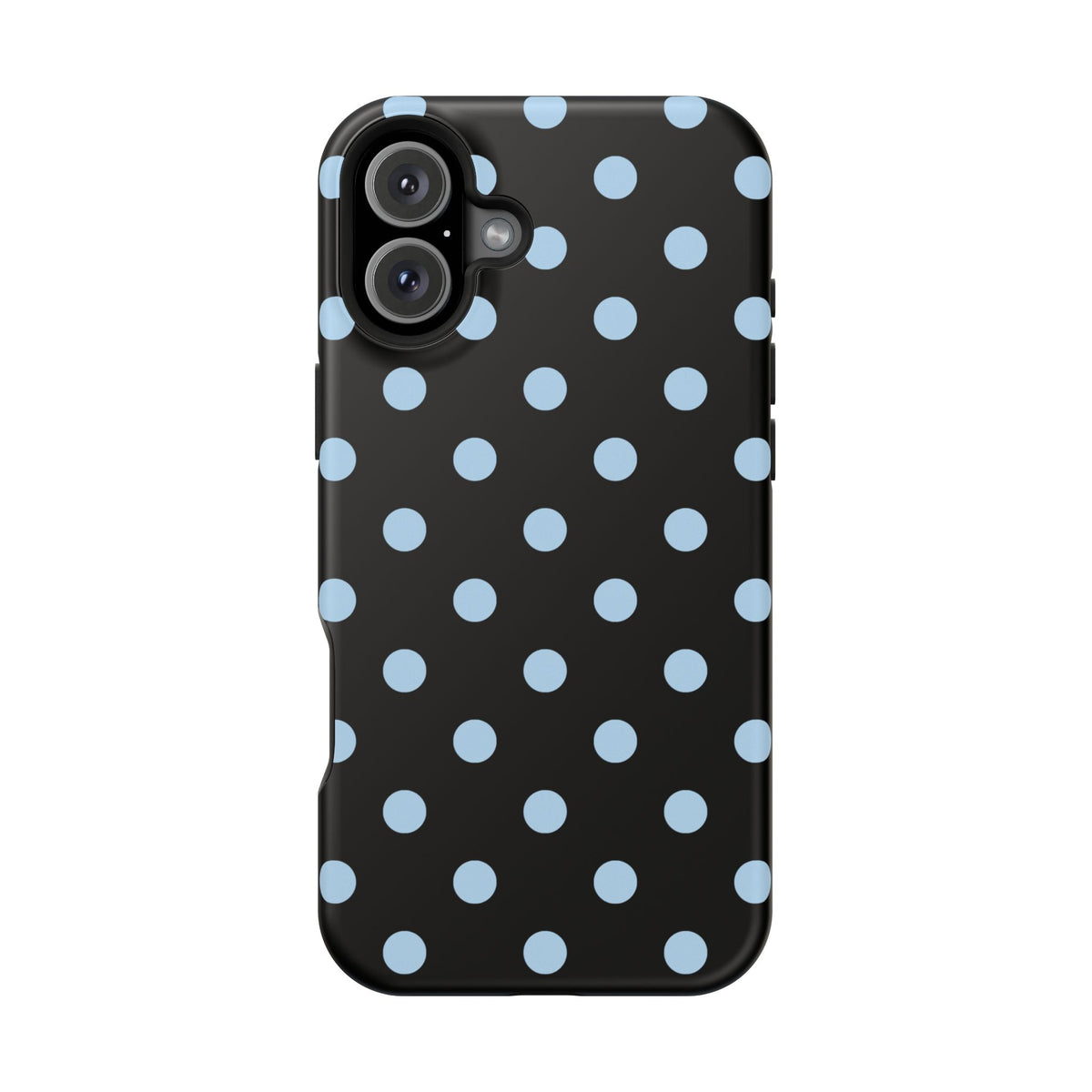 Blue Velvet Polka Dots iPhone Case