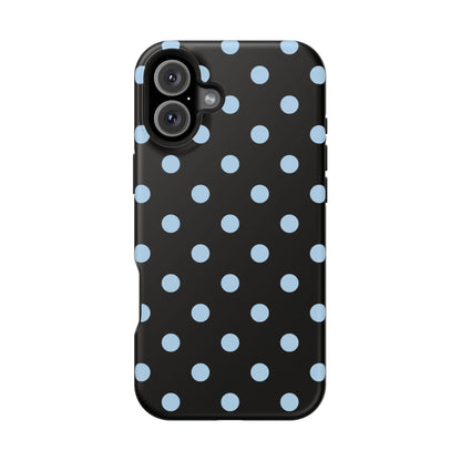 Blue Velvet Polka Dots iPhone Case