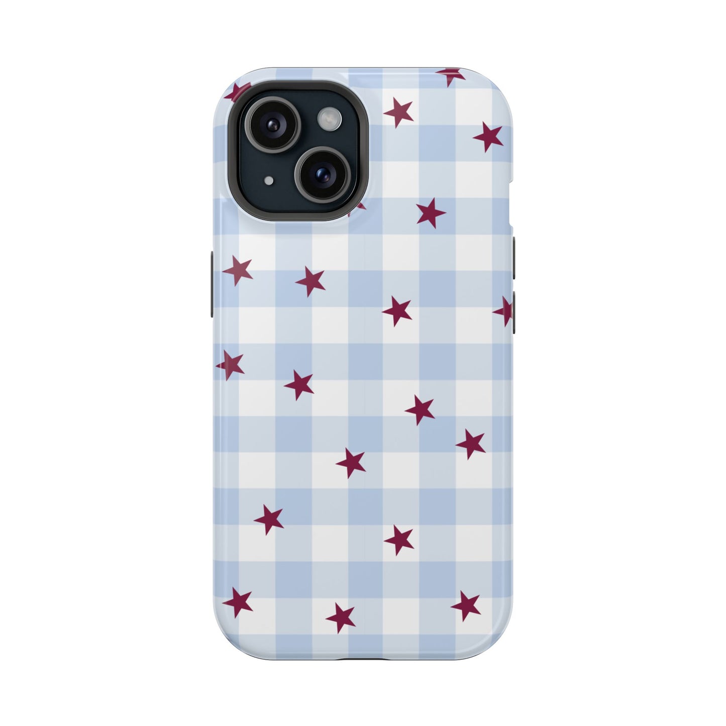Mulberry Gingham iPhone Case