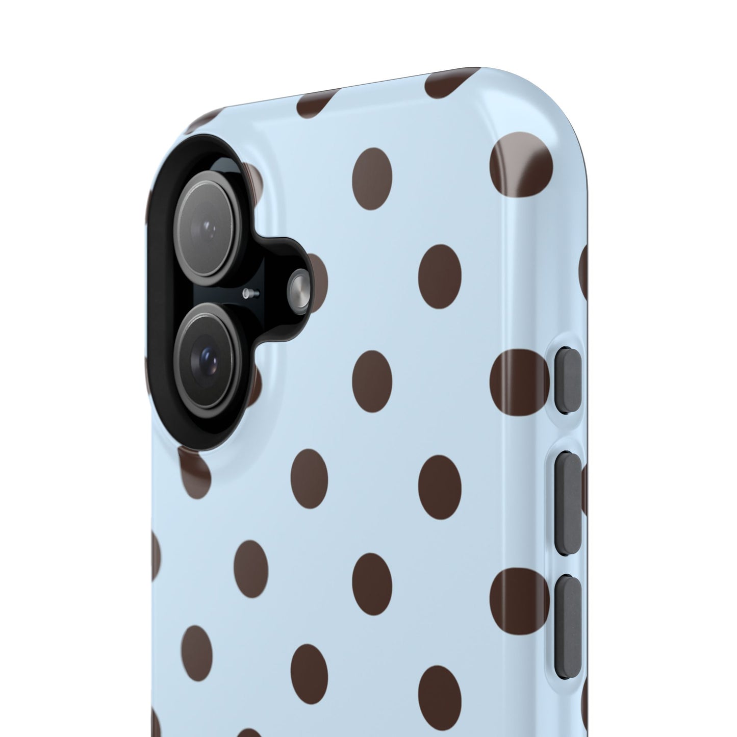 Blueberry Mocha Polka Dots iPhone Case
