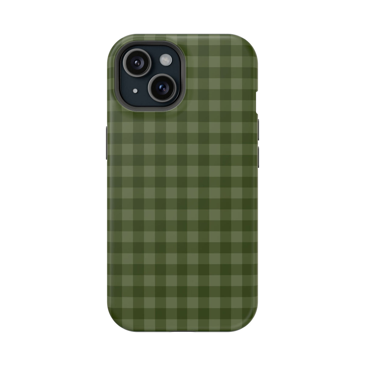 Green Gingham iPhone Case