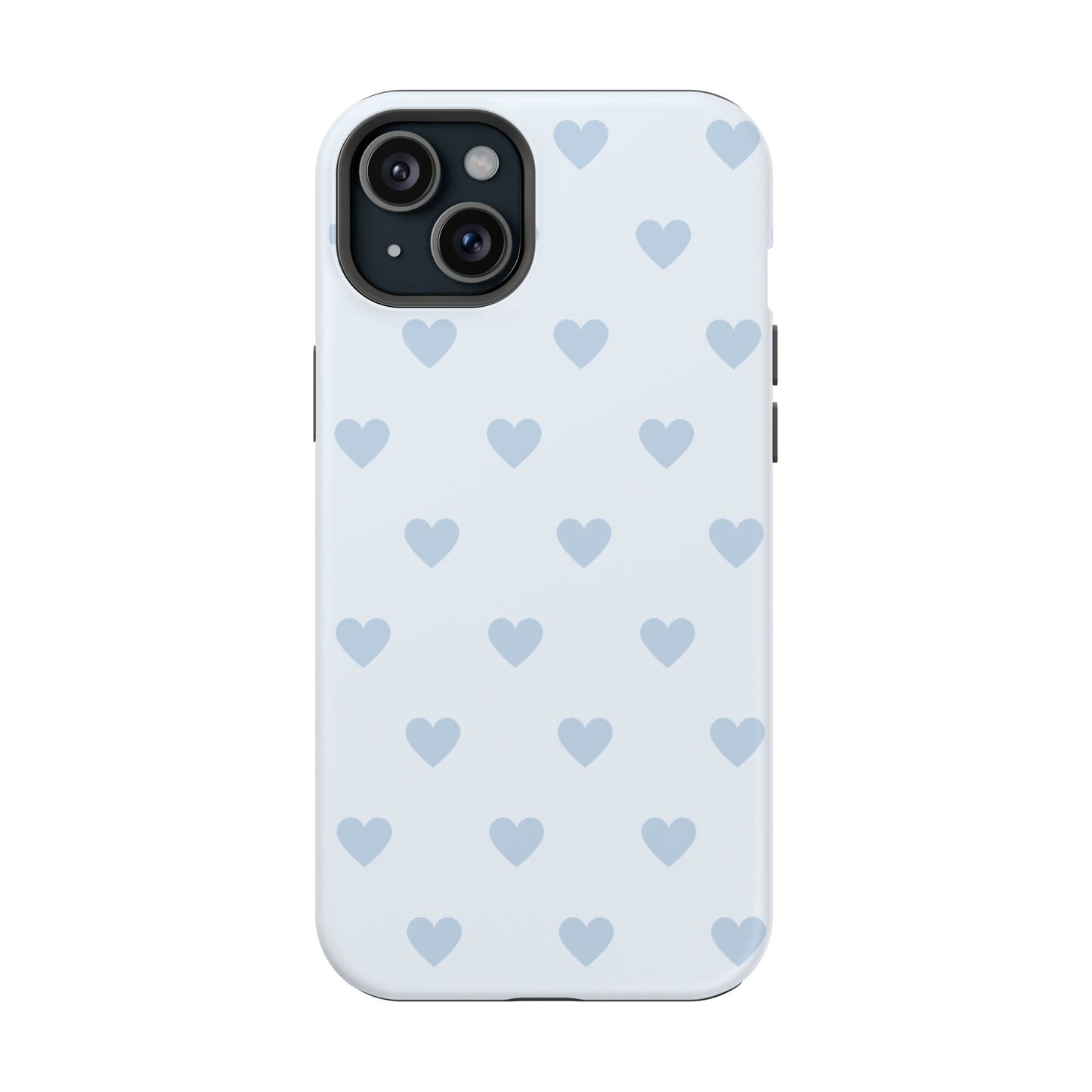 Light Blue Hearts iPhone Case