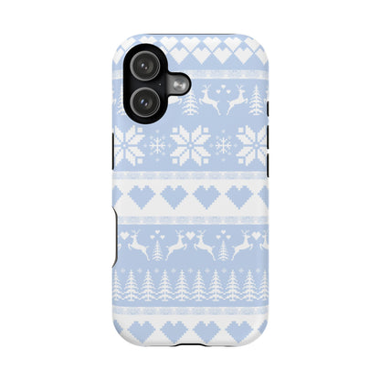 Blue Christmas Sweater iPhone Case