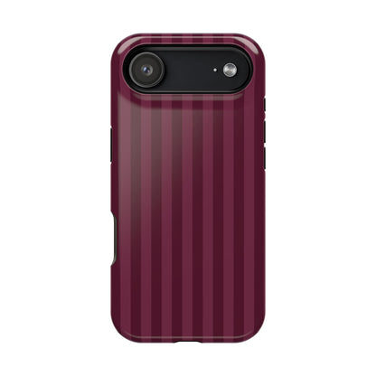 Plum Stripes iPhone Case