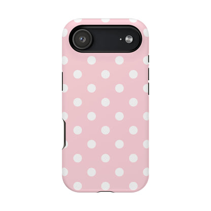 Pink Candy Polka Dots iPhone Case