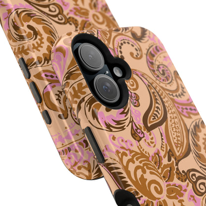 Honey Rose Paisley iPhone Case