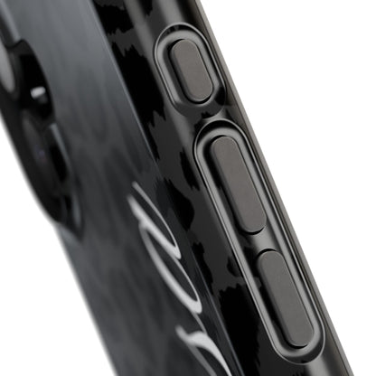 Custom Black Leopard iPhone Case