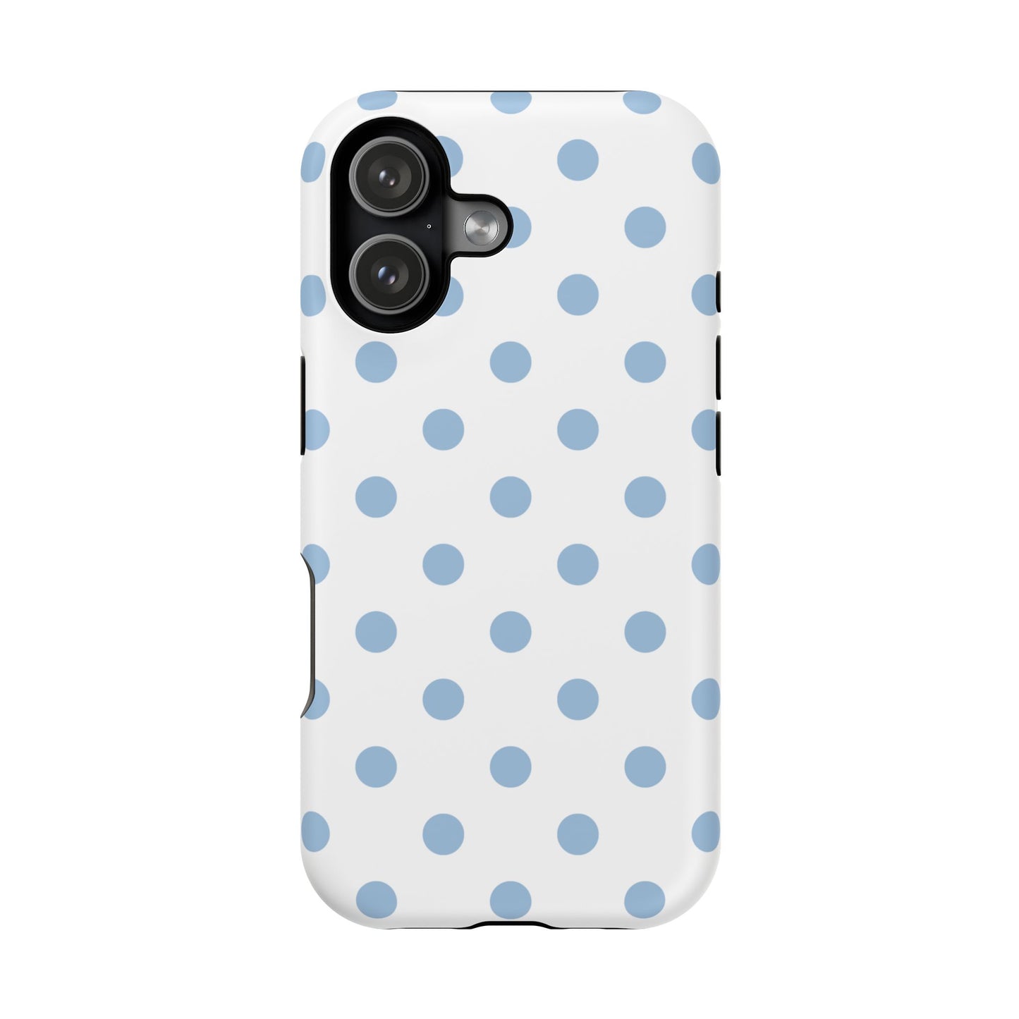 Blue Clouds Polka Dots iPhone Case