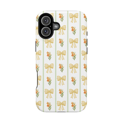 Yellow Bows iPhone Case