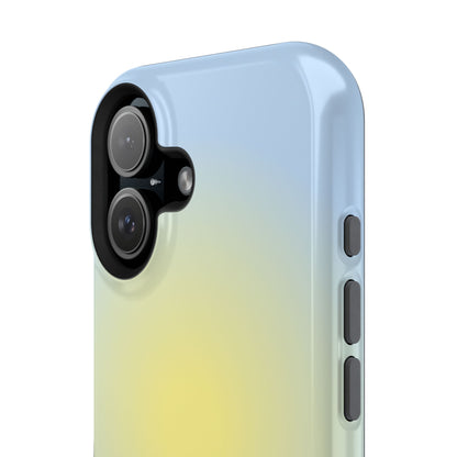 Yellow & Blue Aura iPhone Case