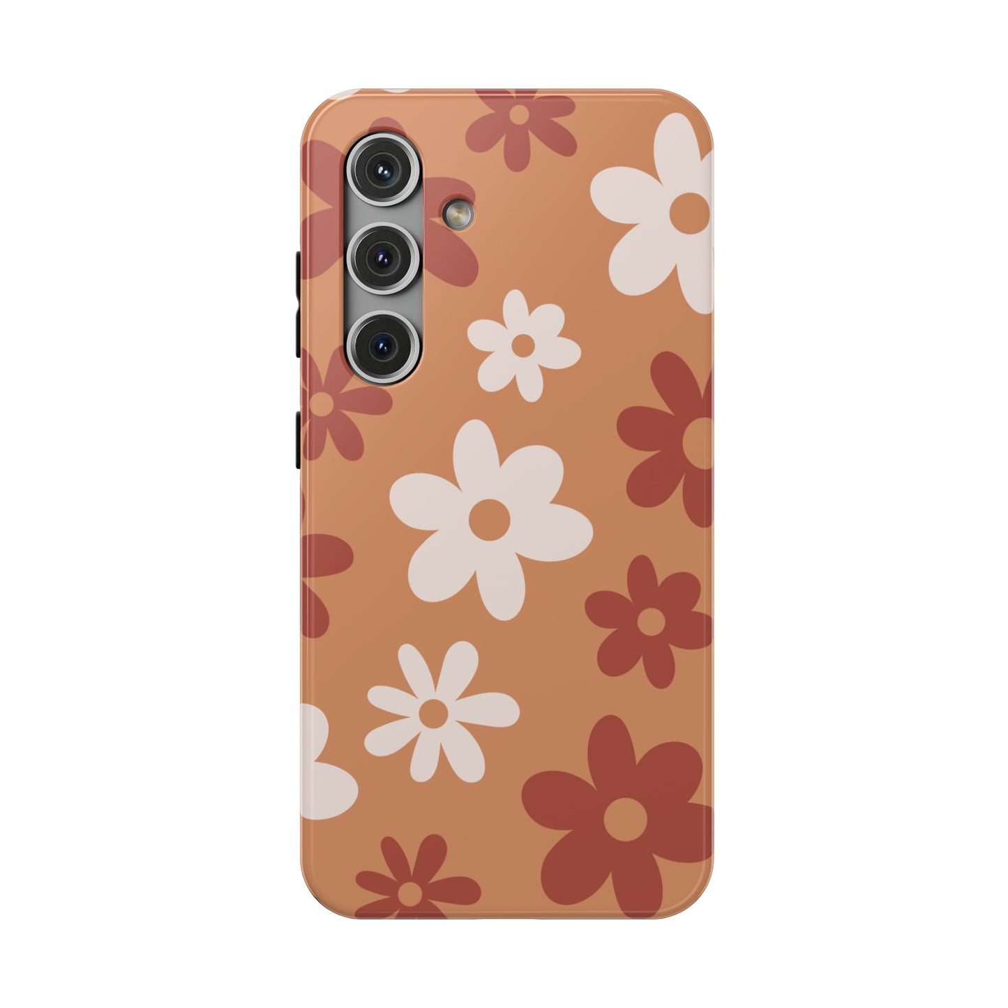 Brown Flower Power Samsung Case