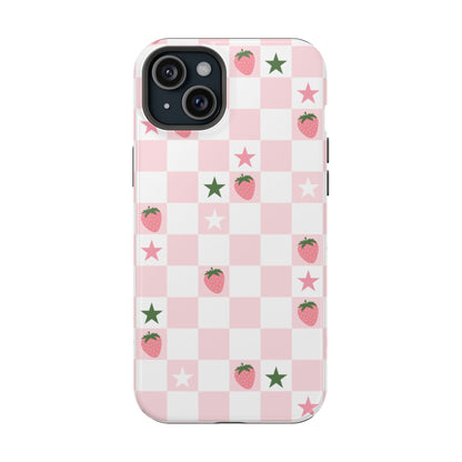 Strawberry Check iPhone Case