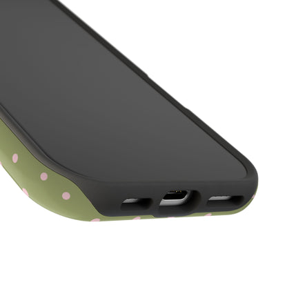Pink Matcha Mini Dots iPhone Case