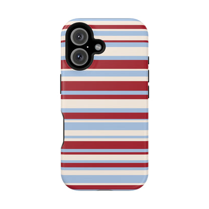 Cherry Soda Stripes iPhone Case
