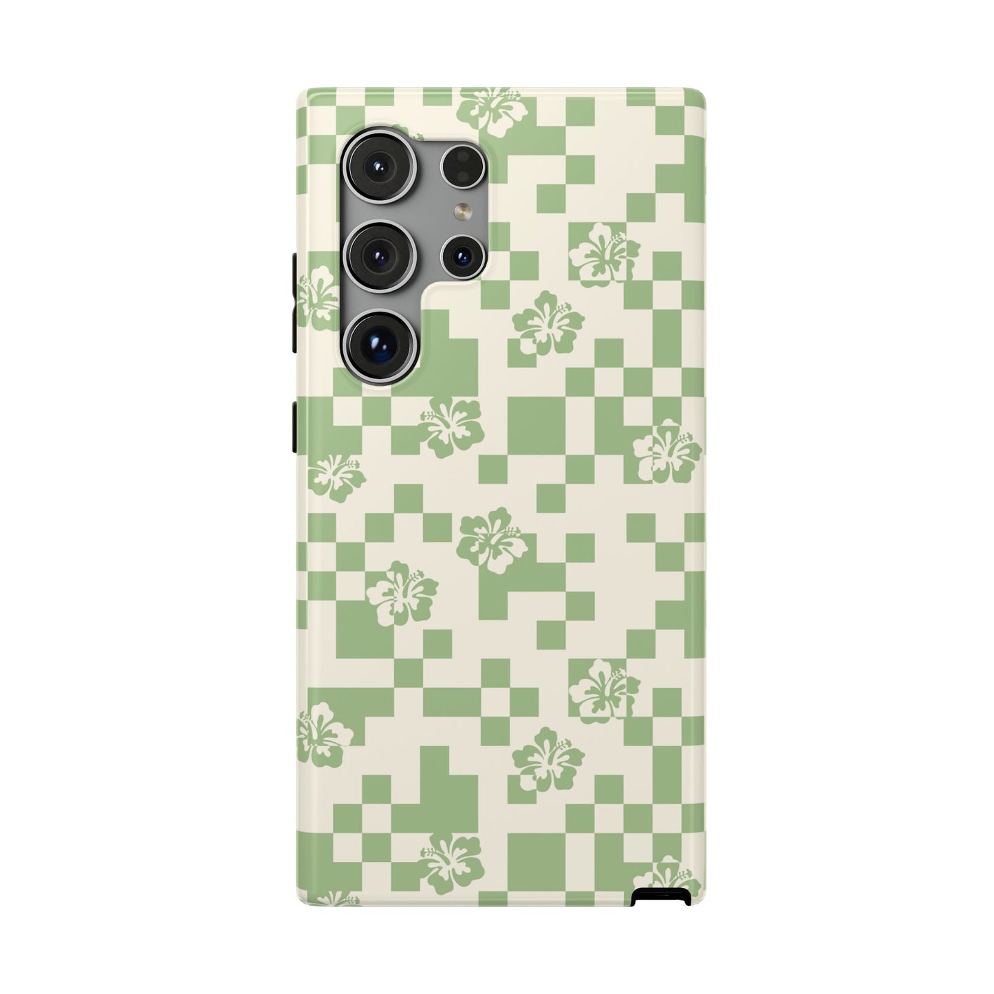 Green Hibiscus Samsung Case