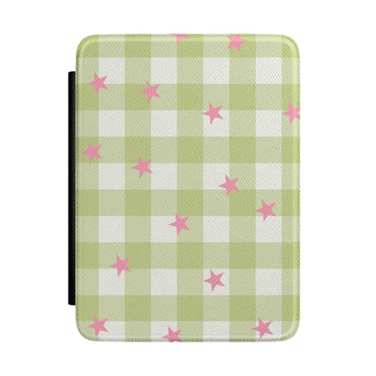 Lucky Star Gingham Kindle Case