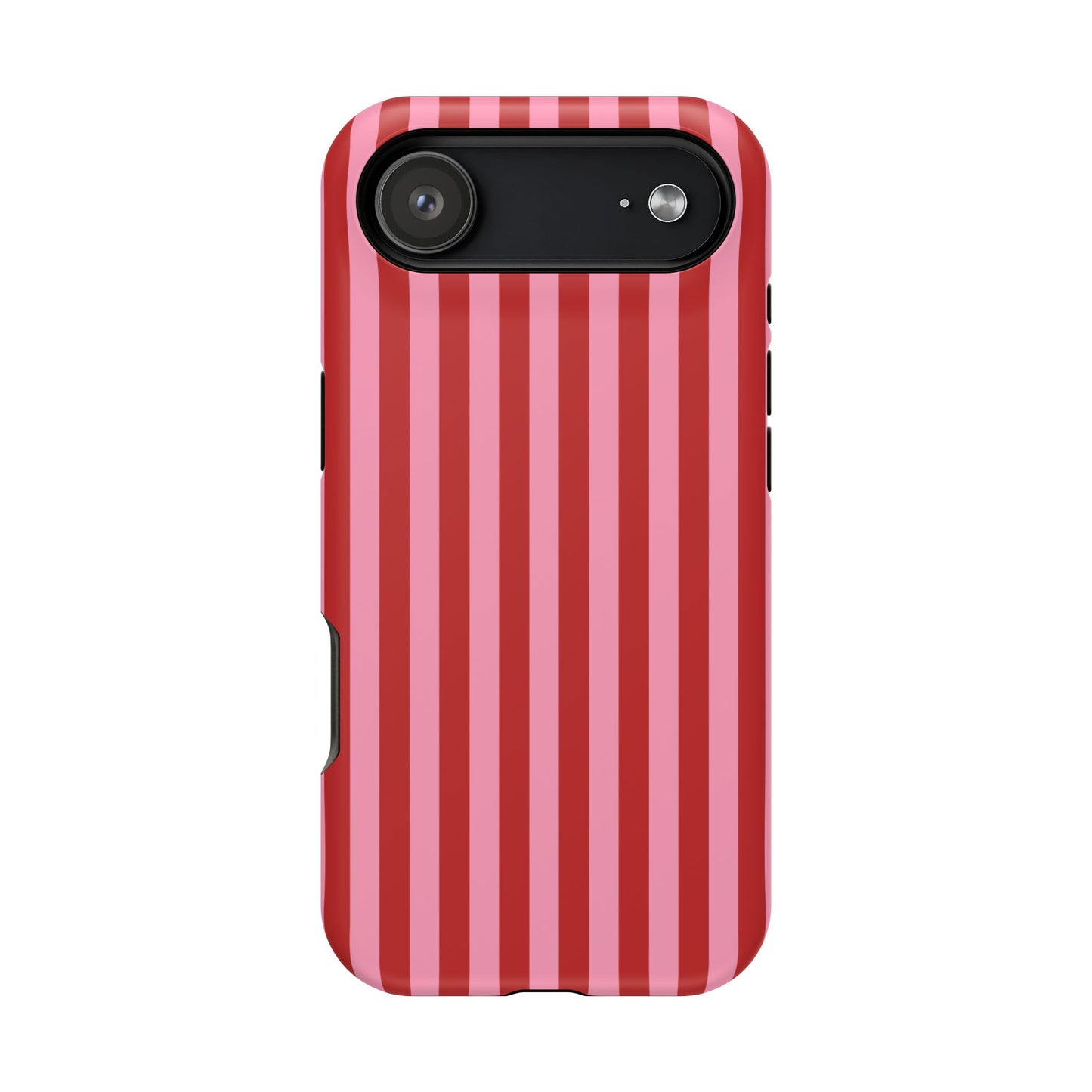 Cherry Blush Stripes iPhone Case