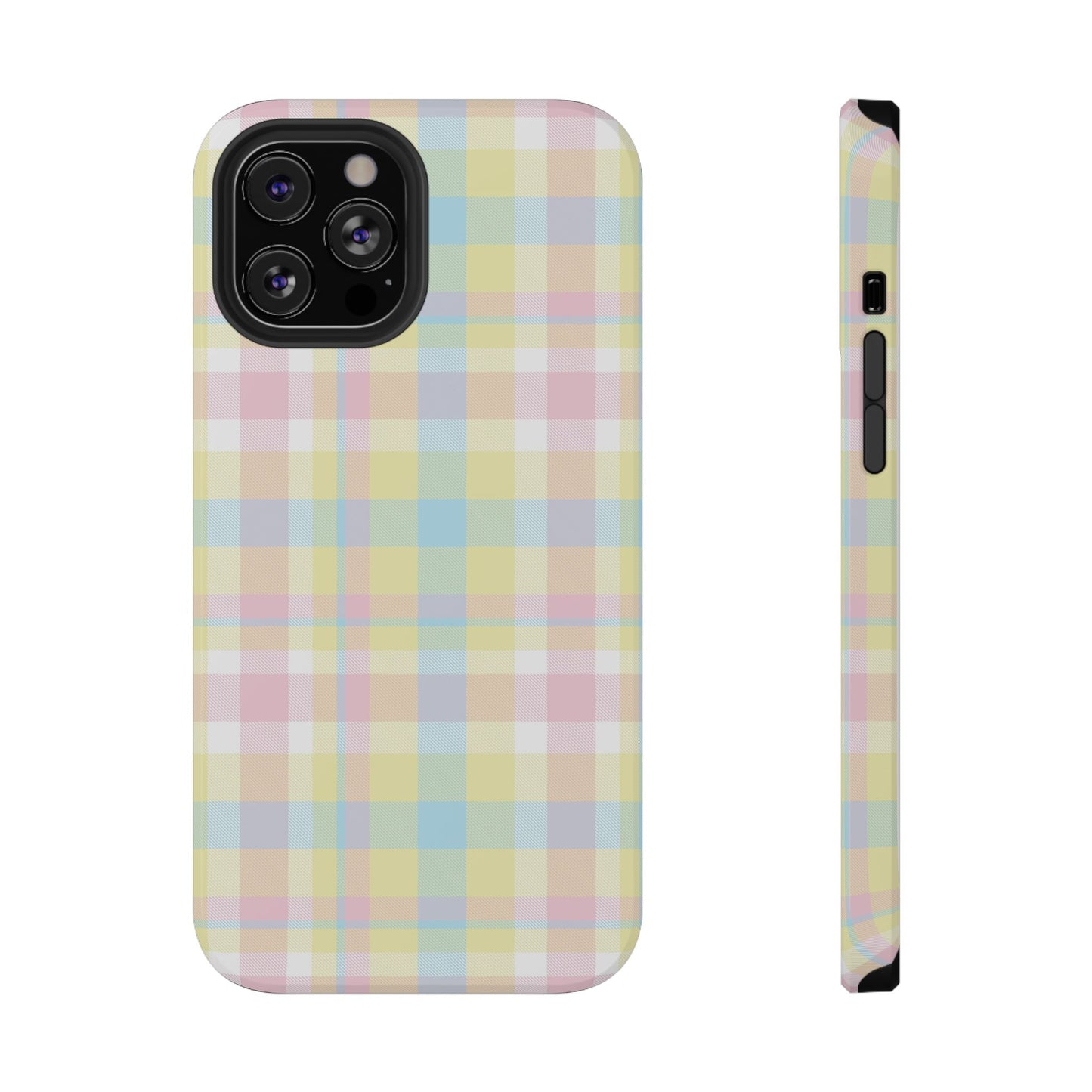 Buttercream Plaid iPhone Case
