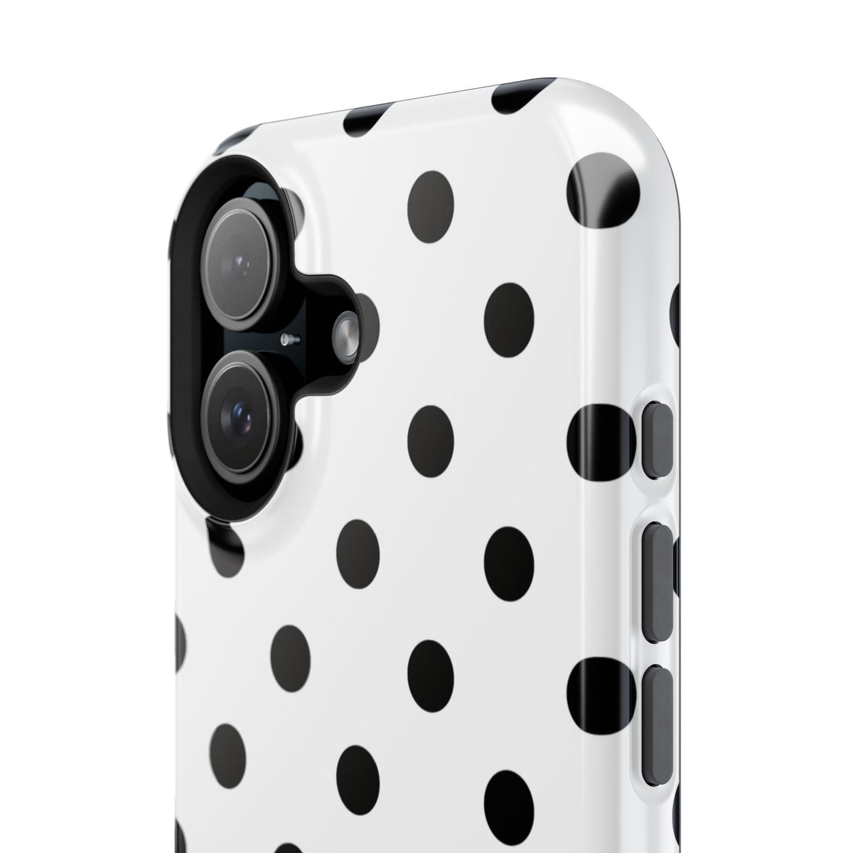 Black Polka Dots iPhone Case
