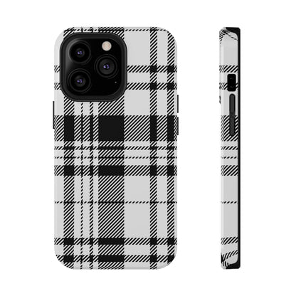 Black Plaid iPhone Case