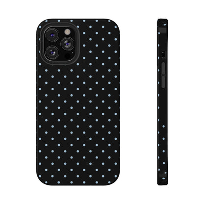 Blue Velvet Mini Dots iPhone Case