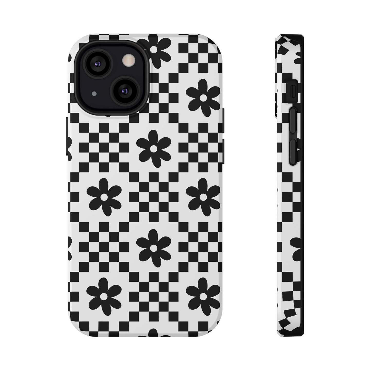 Monochrome Daisy iPhone Case