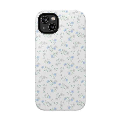 Blue Floral Ditsy iPhone Case