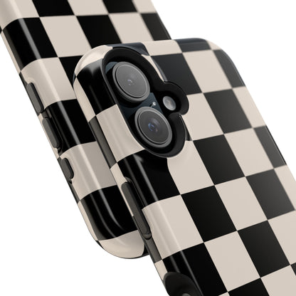 Espresso Checkered iPhone Case