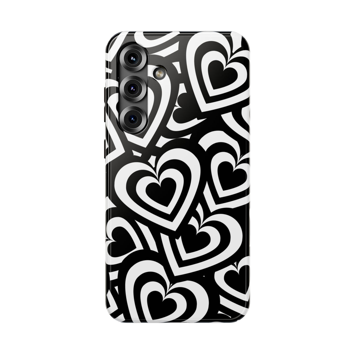 Black & White Hearts Samsung Case
