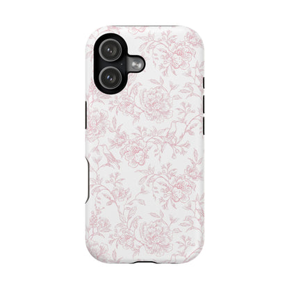 French Rosy Toile iPhone Case
