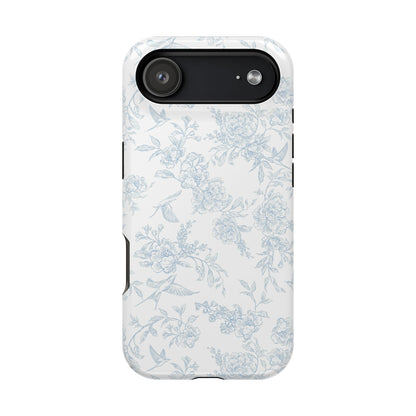 French Blue Toile iPhone Case