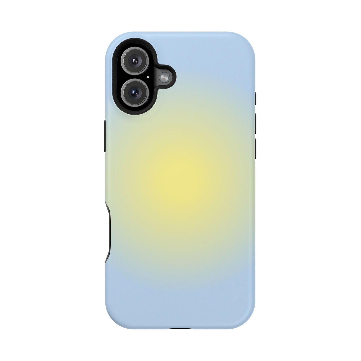Yellow & Blue Aura iPhone Case
