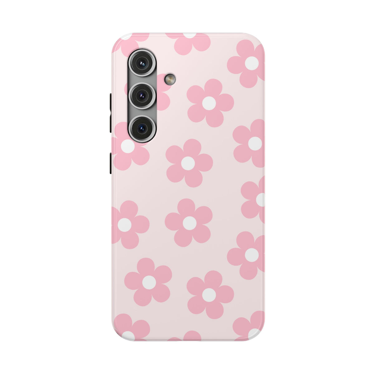 Light Pink Retro Flowers Samsung Case