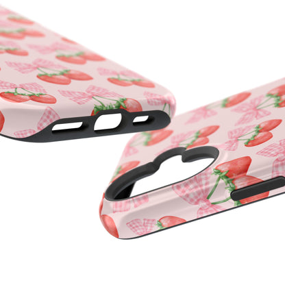 Strawberry Bows iPhone Case