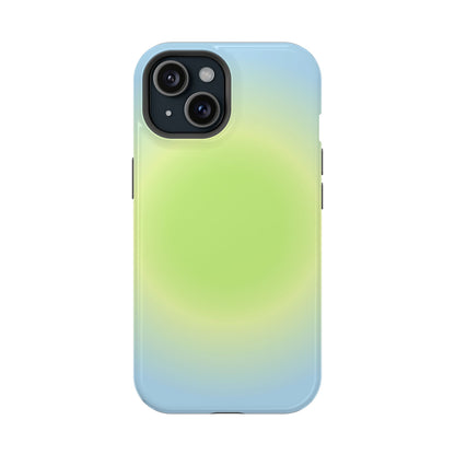 Green & Blue Aura iPhone Case