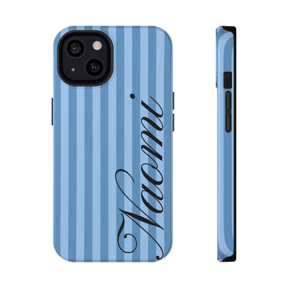 Personalized Seaside Stripes iPhone Case