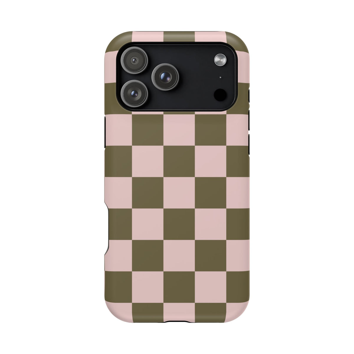 Pink Pistachio Checkered iPhone Case