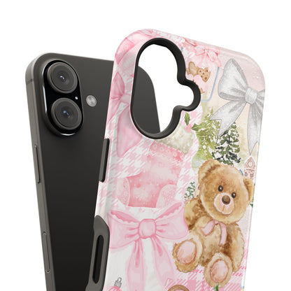 Pink Christmas Collage iPhone Case